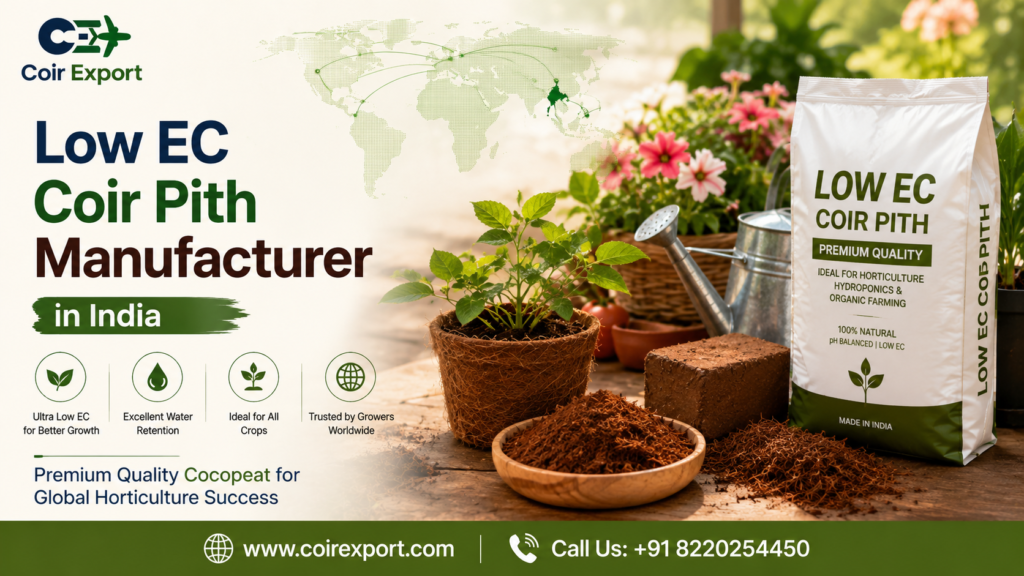 low-ec-coir-pith-manufacturer in-in-india